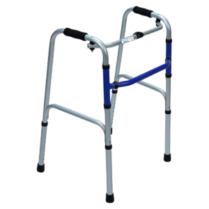 Caminador Doble Función En Aluminio Color Azul