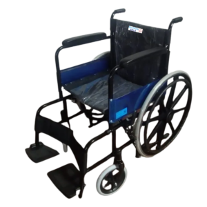 Silla de Ruedas Estándar Rin Estrella Manubrios y Reposapiés Desmontables