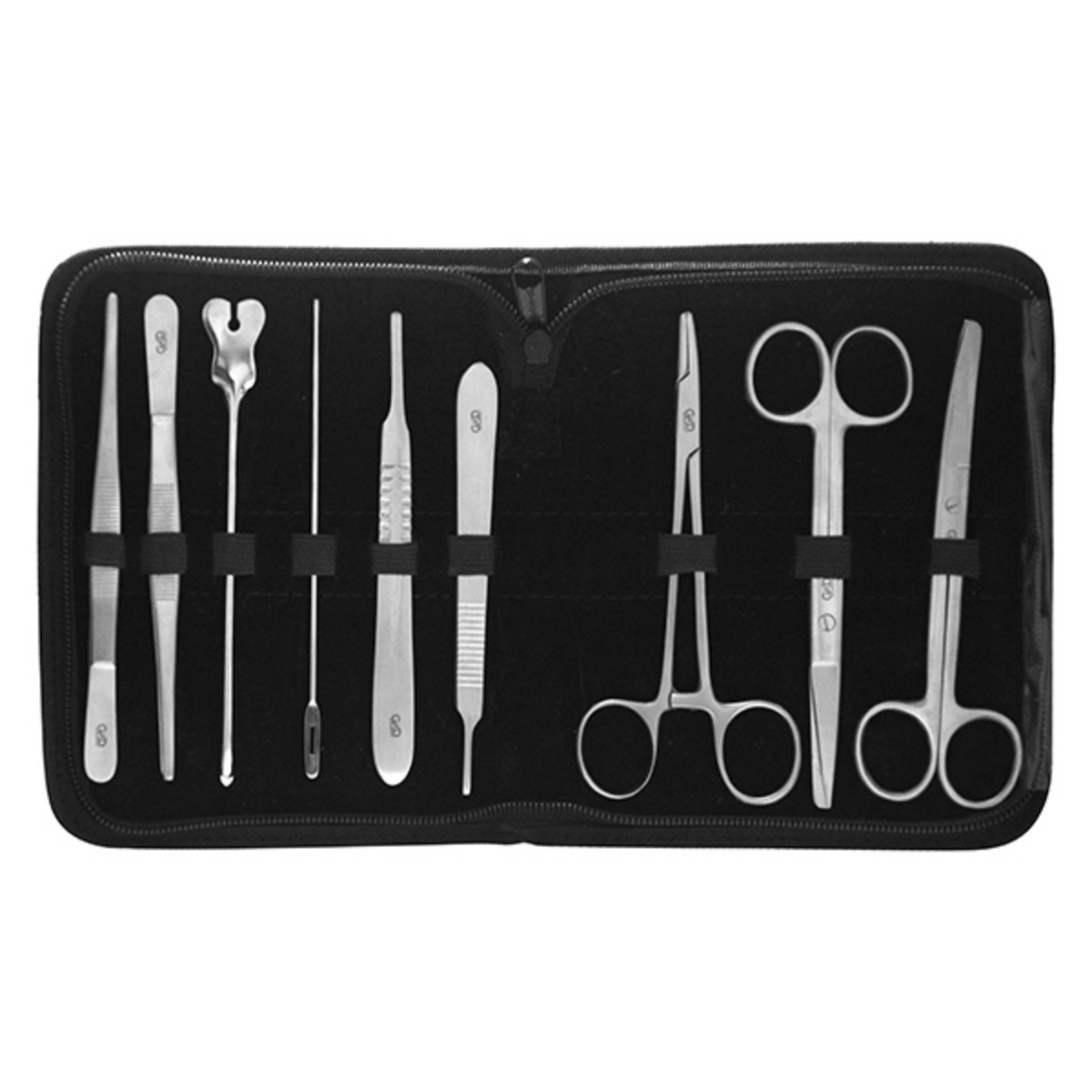 Sistema Equipo De Disección Gmd 9 Piezas Kit Cirugía Peq